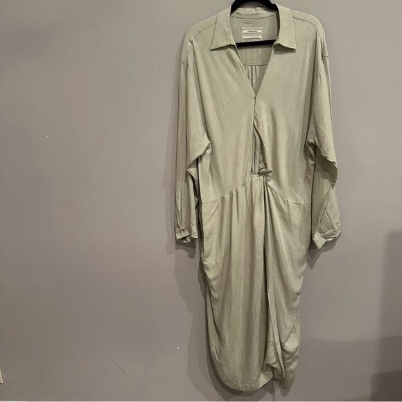 Anthropologie Cream Midi Dress - Picture 4 of 12